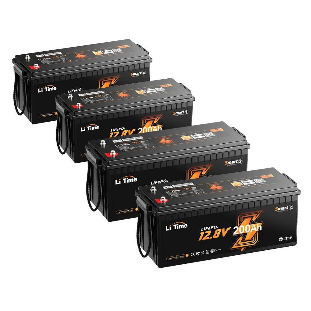 LiTime 12V 200Ah Bluetooth Lithium Battery for RVs. Marine