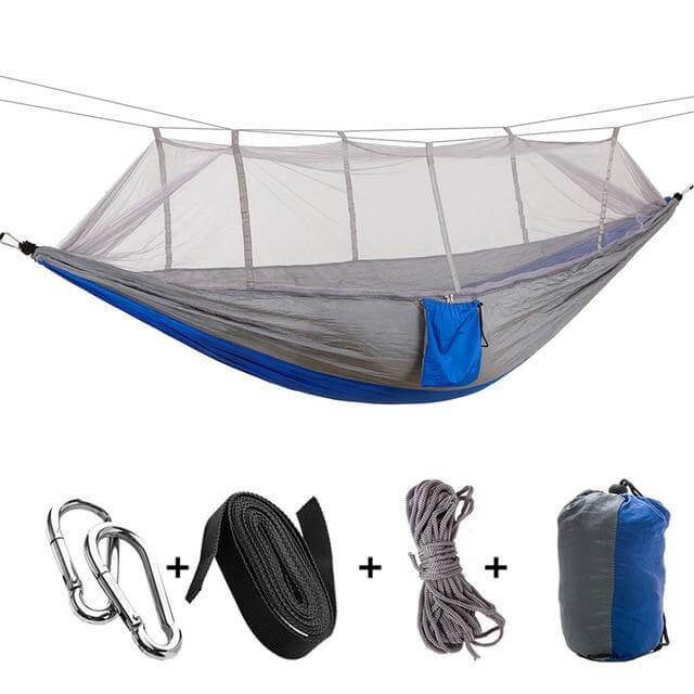 Adventure Ready | Camping Hammock with Mosquito Net & Heavy-Duty Design | Lightweight & Breathable for Outdoor Comfort