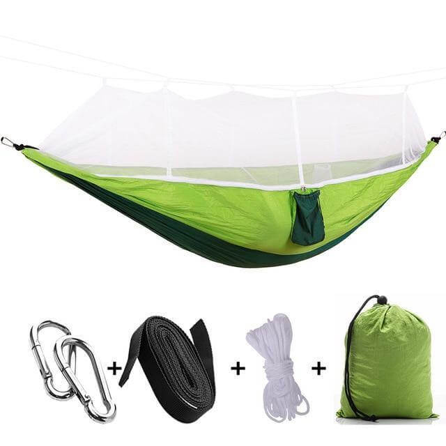 Adventure Ready | Camping Hammock with Mosquito Net & Heavy-Duty Design | Lightweight & Breathable for Outdoor Comfort