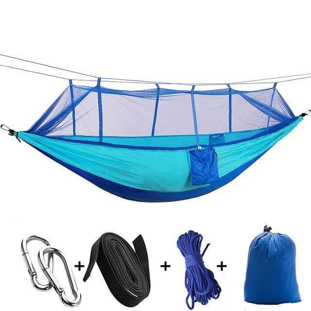 Adventure Ready | Camping Hammock with Mosquito Net & Heavy-Duty Design | Lightweight & Breathable for Outdoor Comfort