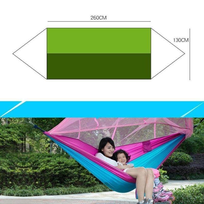 Adventure Ready | Camping Hammock with Mosquito Net & Heavy-Duty Design | Lightweight & Breathable for Outdoor Comfort