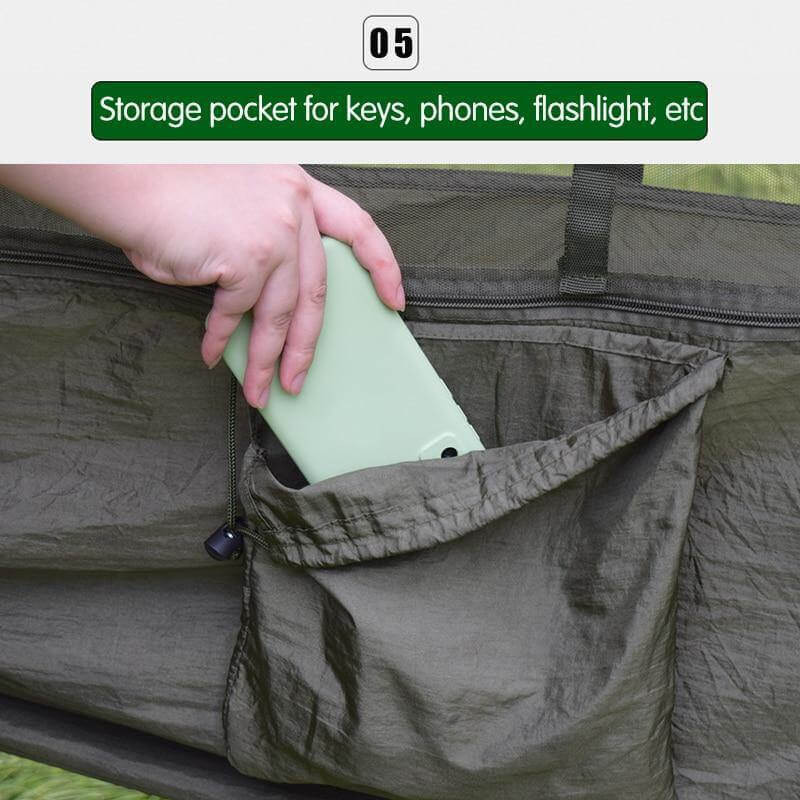 Adventure Ready | Camping Hammock with Mosquito Net & Heavy-Duty Design | Lightweight & Breathable for Outdoor Comfort