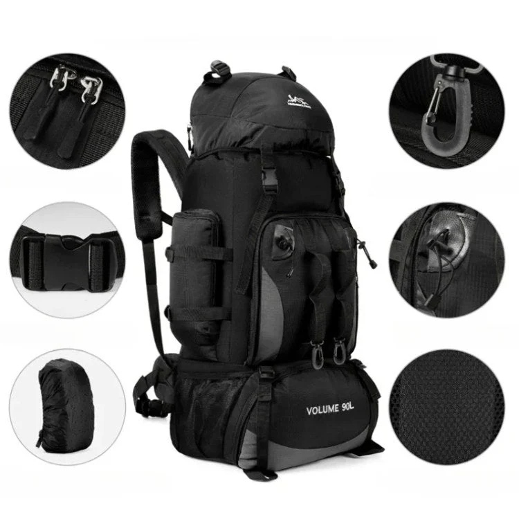 Adventure Ready | 90L Waterproof Hiking Backpack with Ergonomic Support | Ultralight Design for Multi-Day Treks