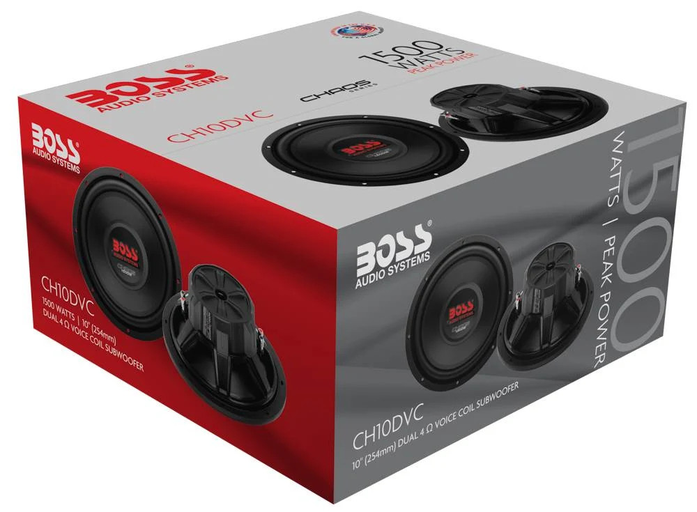 2) Boss CH10DVC 10 3000W Car Subwoofers Audio DVC Power Subs Woofers 4 Ohm