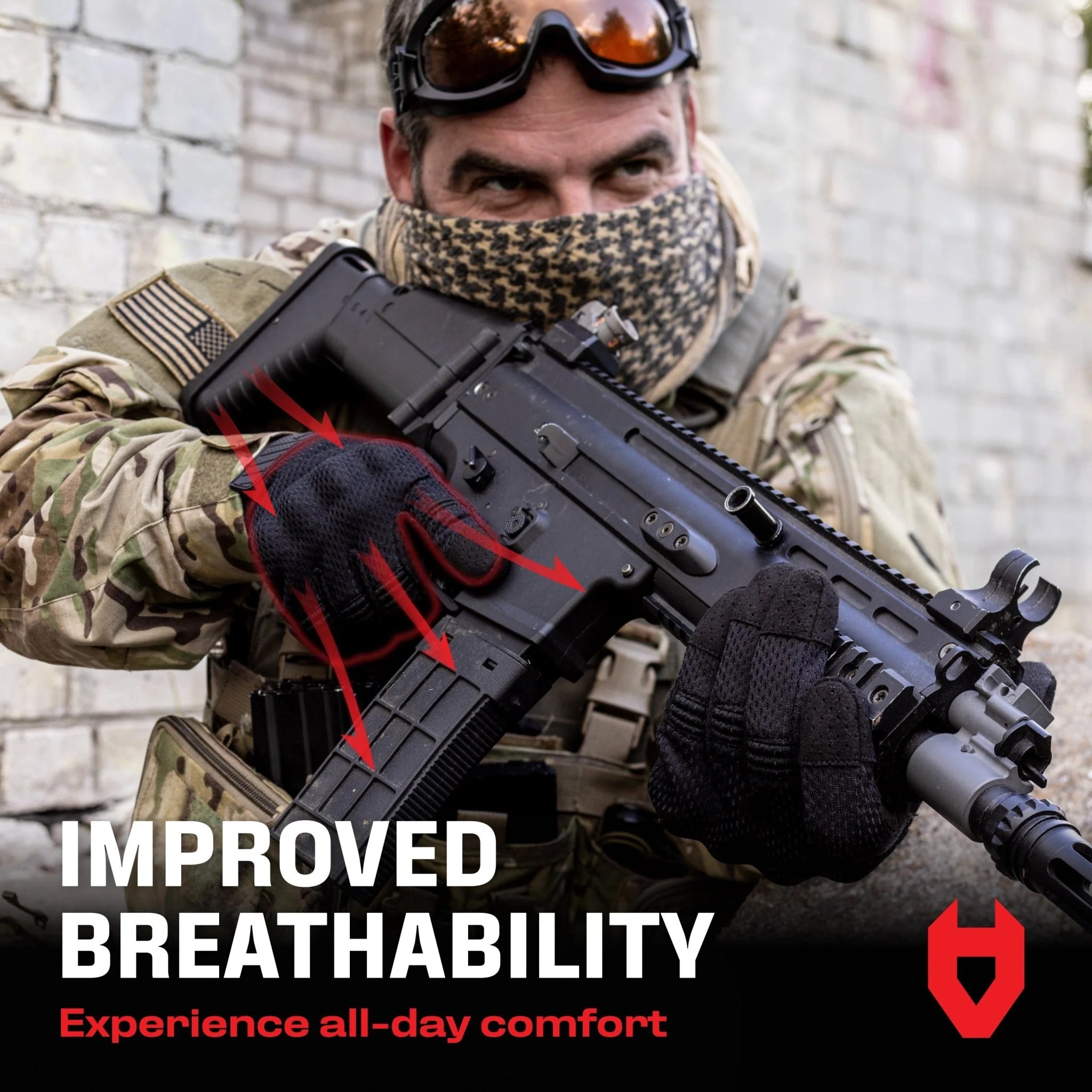 ImpactFit+ Tactical Work Gloves – 50 PACK