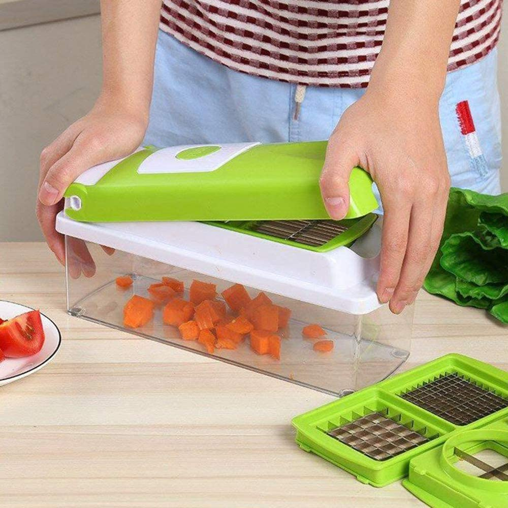 12-in-1 Multifunctional Vegetable Cutter – Quickly and Safely Cut Vegetables