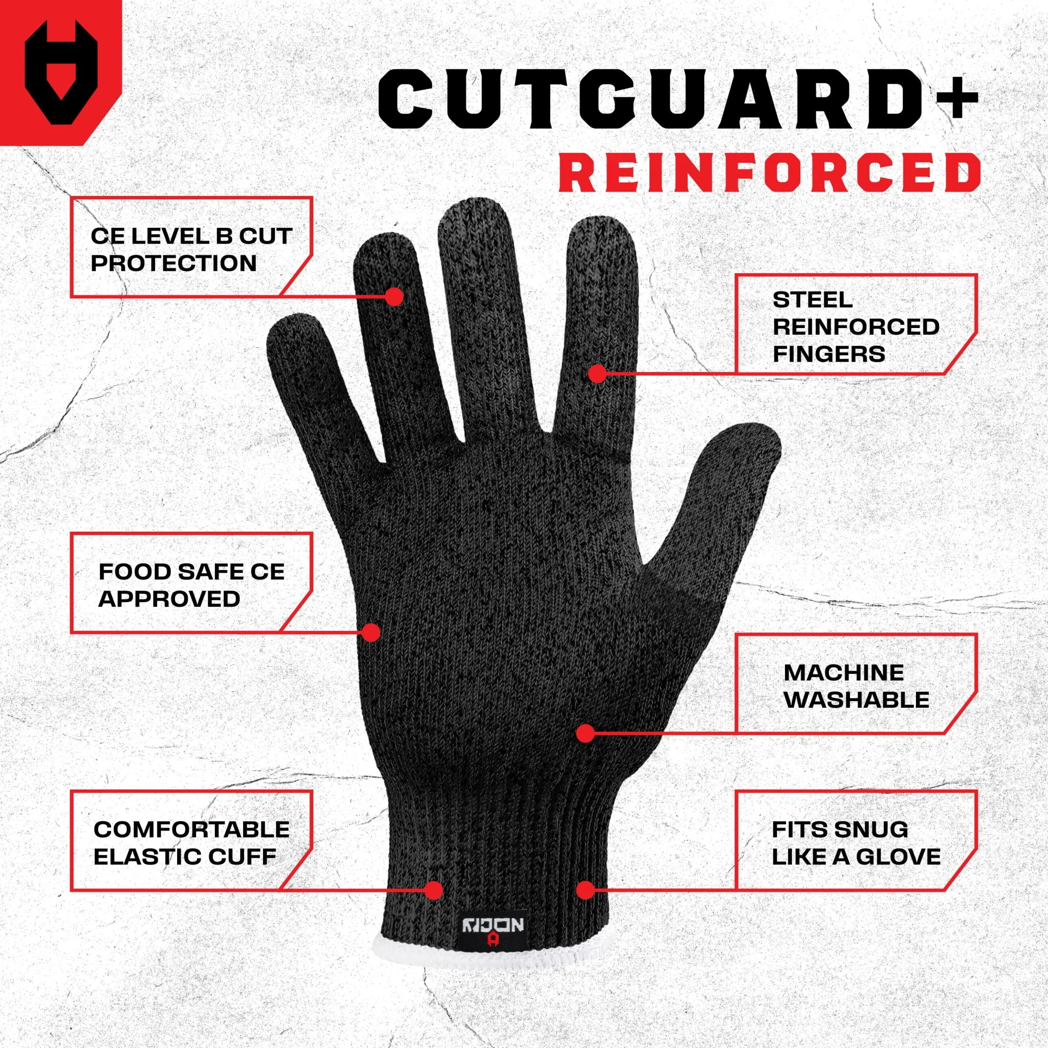 CutGuard+ Reinforced Cut Resistant Gloves