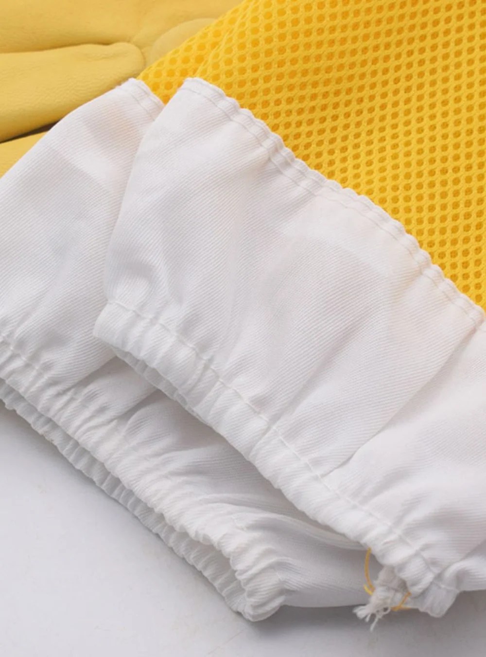 Yellow Beekeeping Protective Gloves Breathable