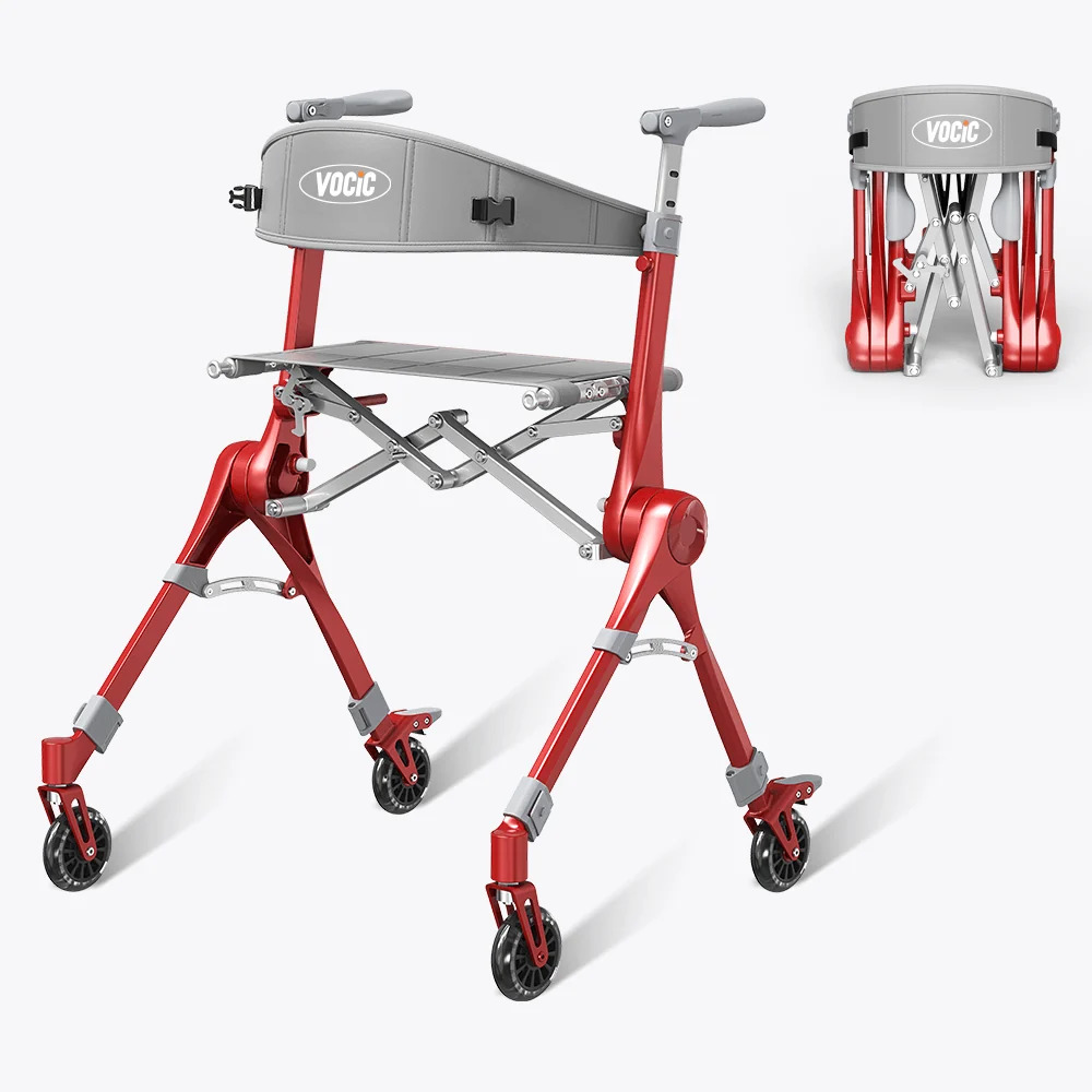 VOCIC Z35 PackGo Foldable Lightweight Rollator Walker