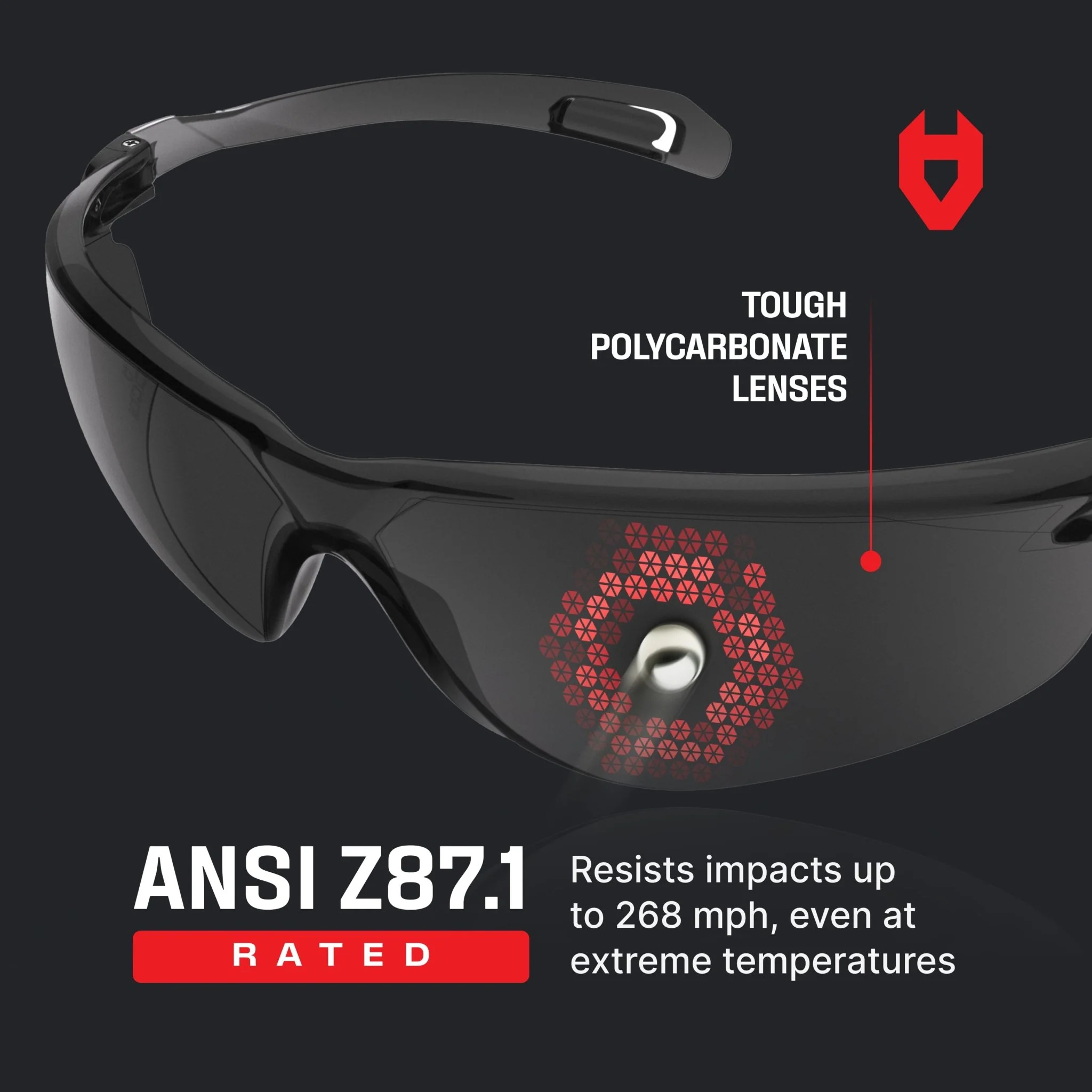 EyeArmor Tinted Lightweight Safety Sunglasses