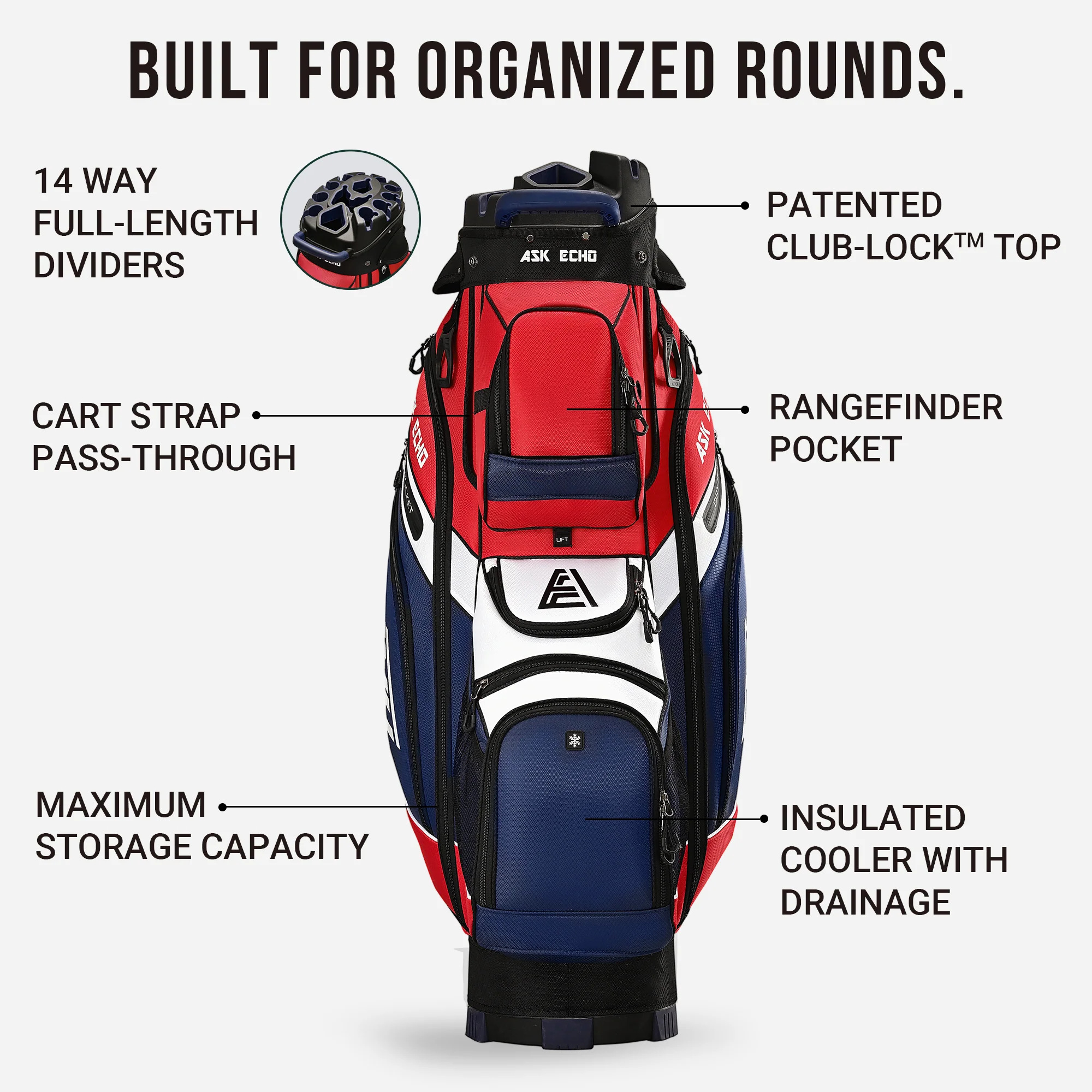 T-LOCK 2.0 Cart Bag / Navy