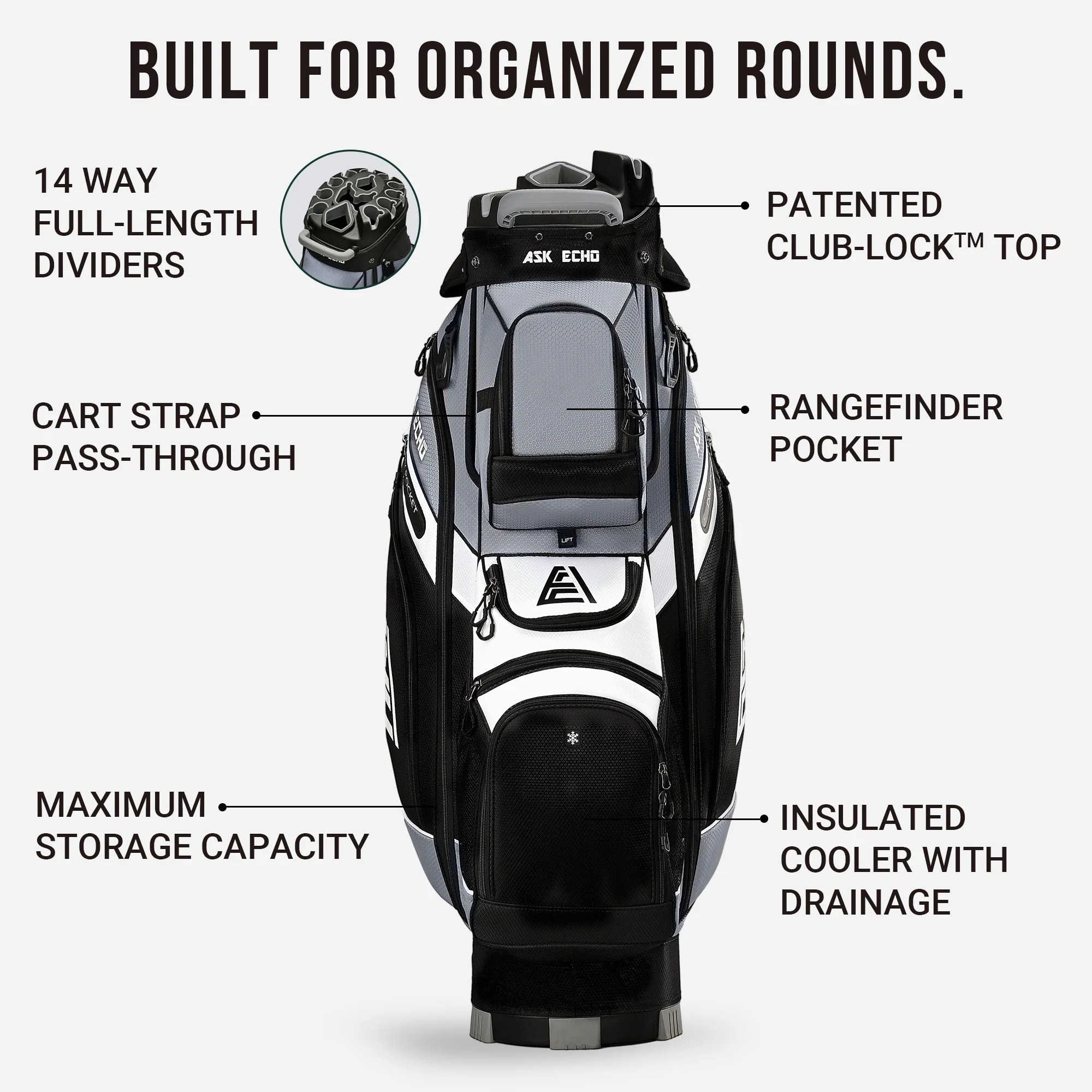 T-LOCK 2.0 Cart Bag / Grey