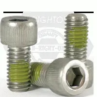 #10 X 1 Socket Head Cap Screws. Nylon Patch. Stainless Steel 18-8 (Inch)