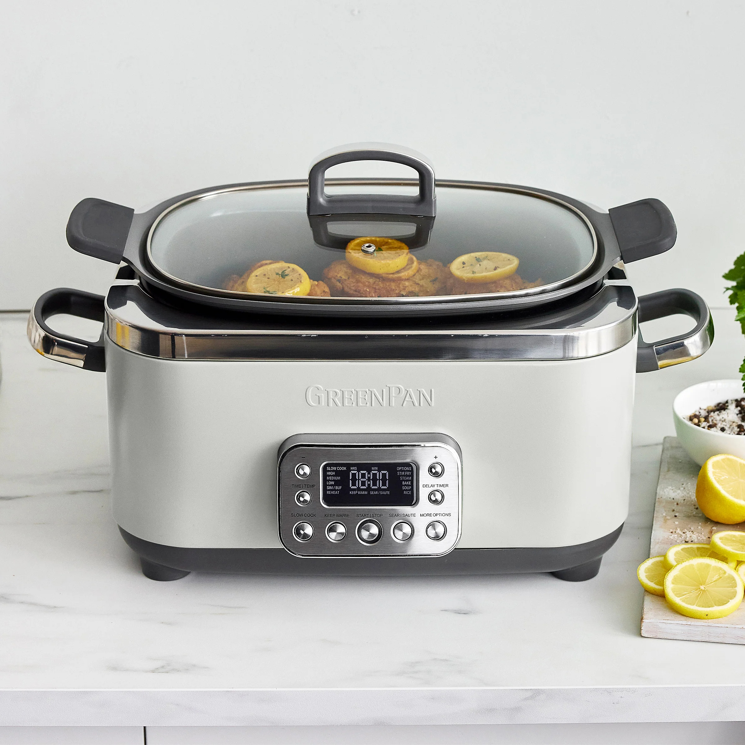 Elite 14-in-1 6-Quart Slow Cooker | Cloud Cream