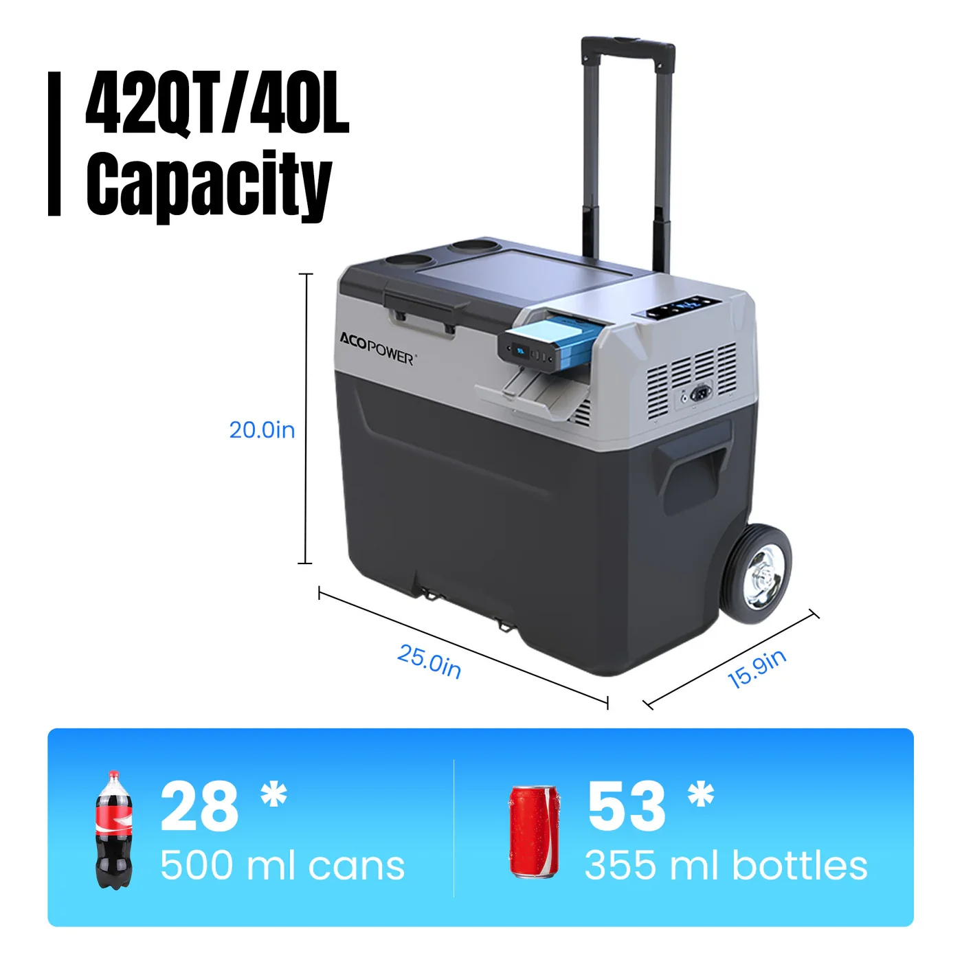 ACOPOWER LiONCooler Pro Portable Solar Fridge Freezer 30L. 40L. 50L