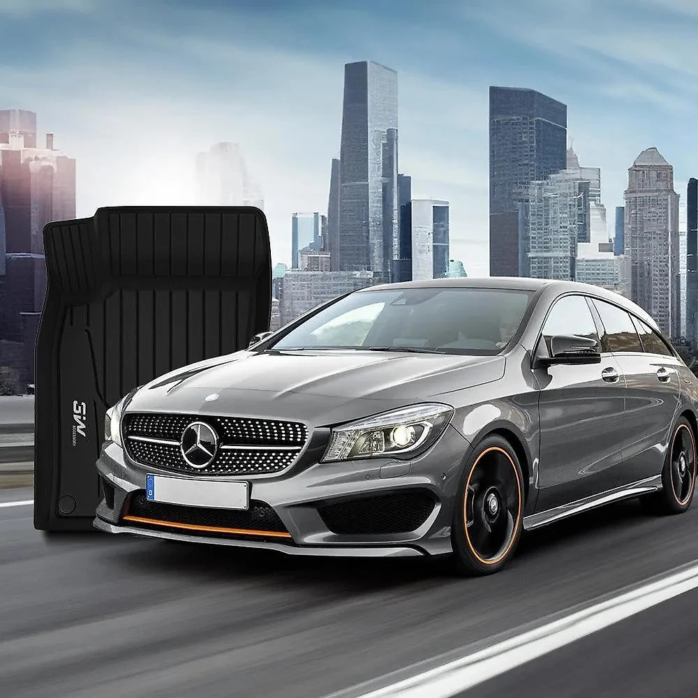 3W Mercedes-Benz CLA 2014-2019 Custom Floor Mats Thorex™ All-Weather Protection