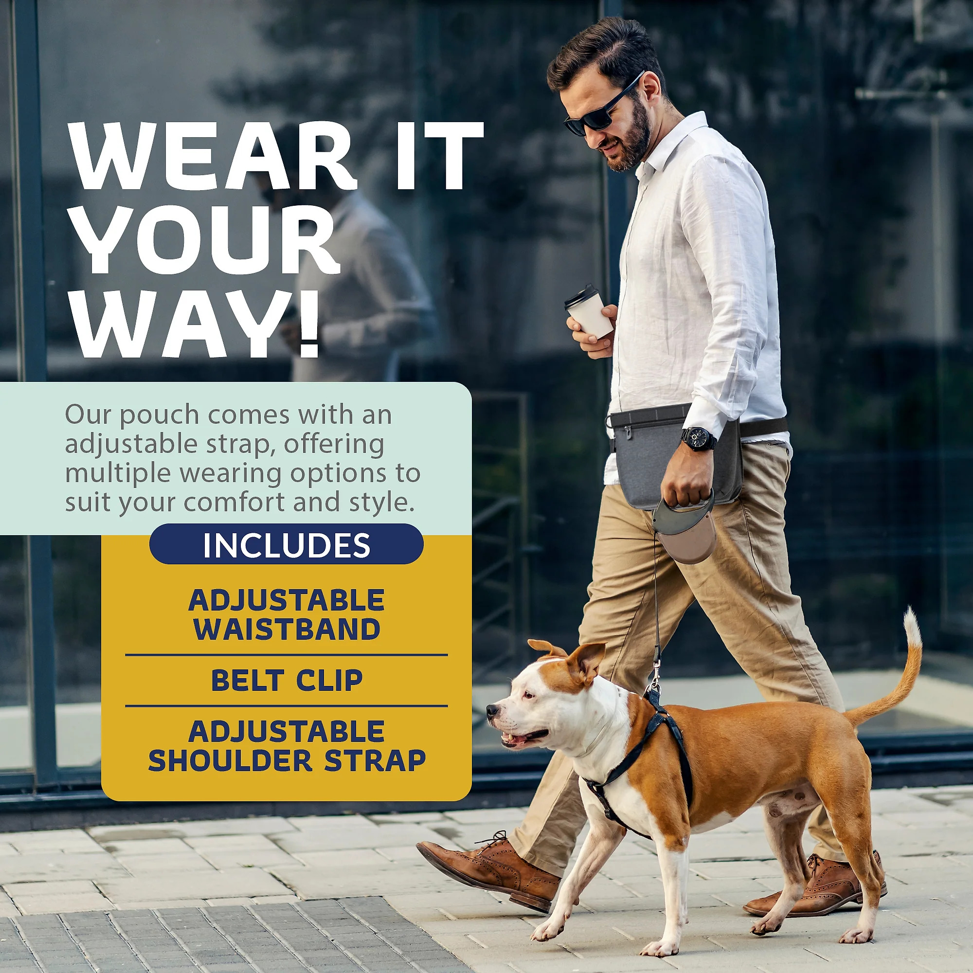 Katziela Expandable Pet Treat Pouch – Hands Free Dog Treat Pouch. Quick Access Magnet Closure – Anti Spill Dog Treat Bag – Treat Pouches for Pet Training. Adjustable Shoulder Strap & Belt Clip