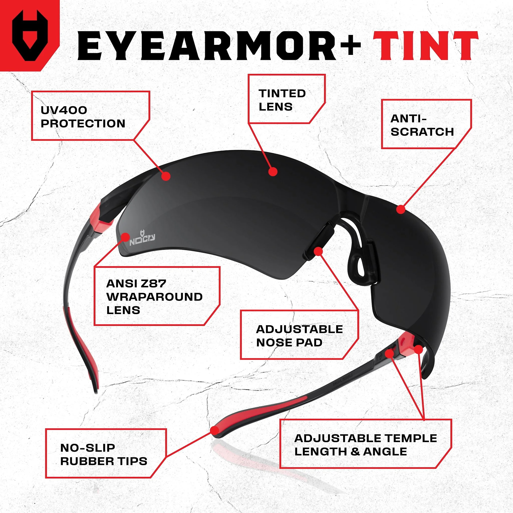EyeArmor+ Tinted Safety Glasses