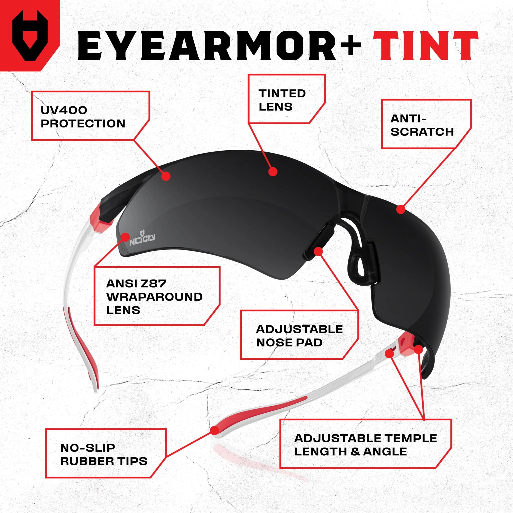 EyeArmor+ Tinted Safety Glasses