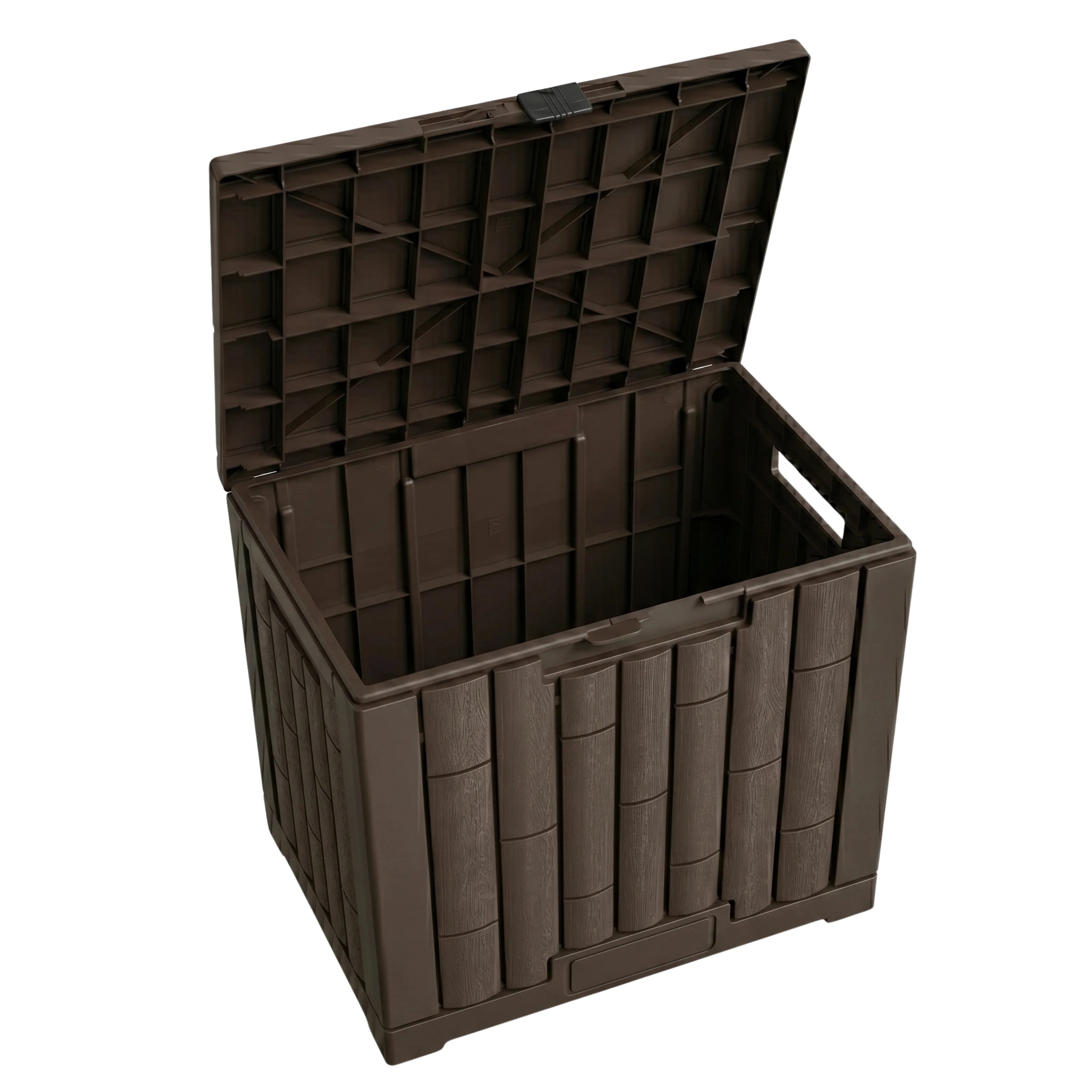 120L Resin Storage Box with Hinged Lid and 330 lb Top Load Rating