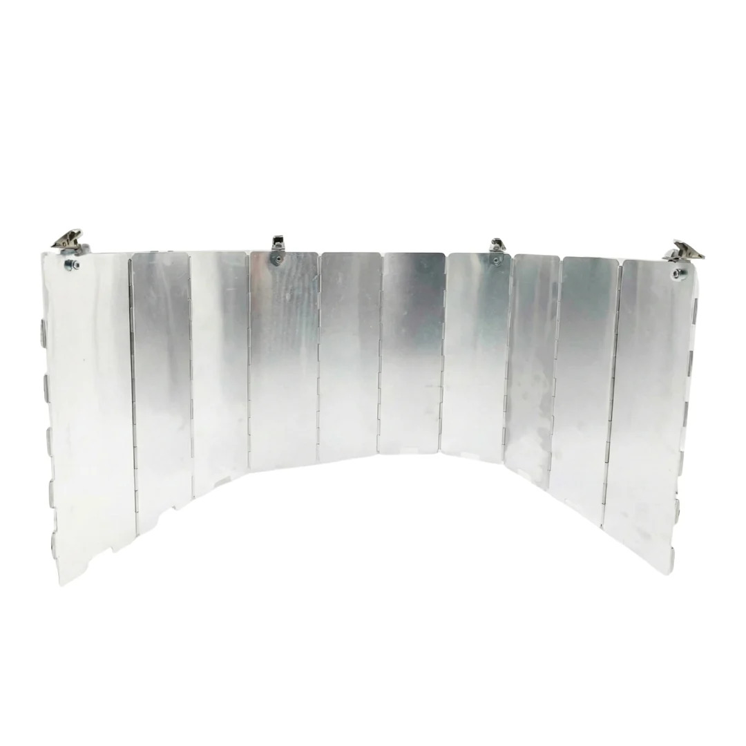10-Panel Aluminum Patio Heater Heat Reflector Shield. Collapsible