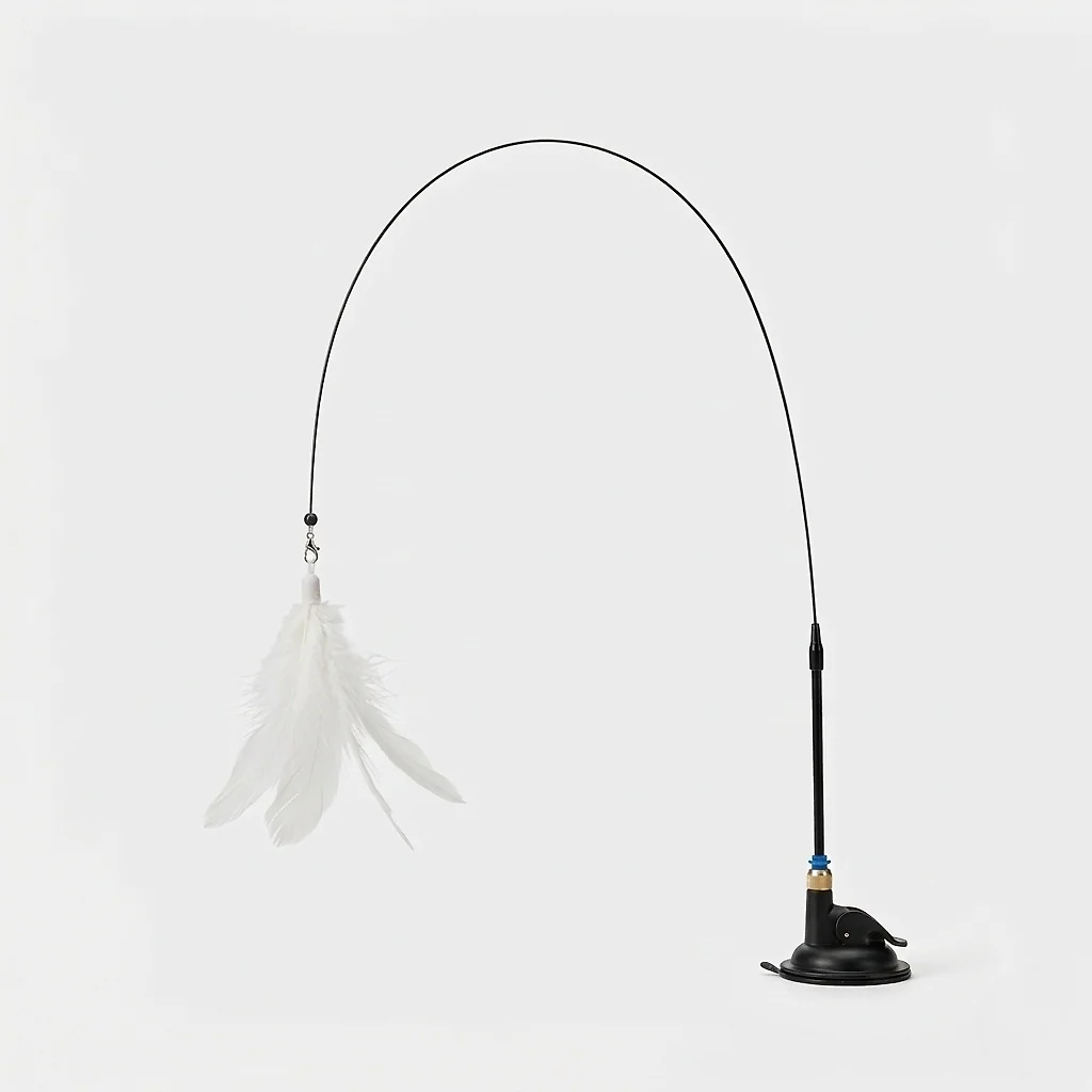Cat Teaser Toy – Feather Wand