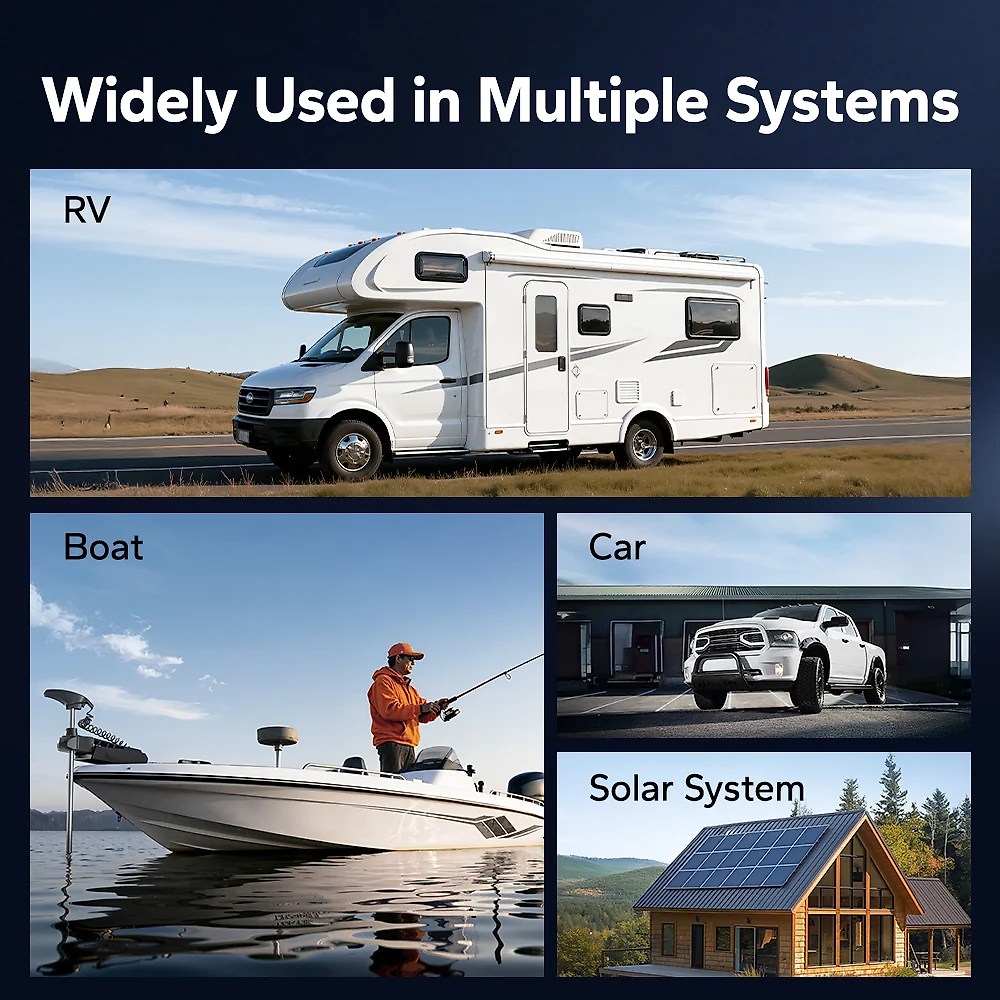 LiTime 12V 275A Power Distribution Bus Bar for RV. Marine. Solar Battery Terminal Block