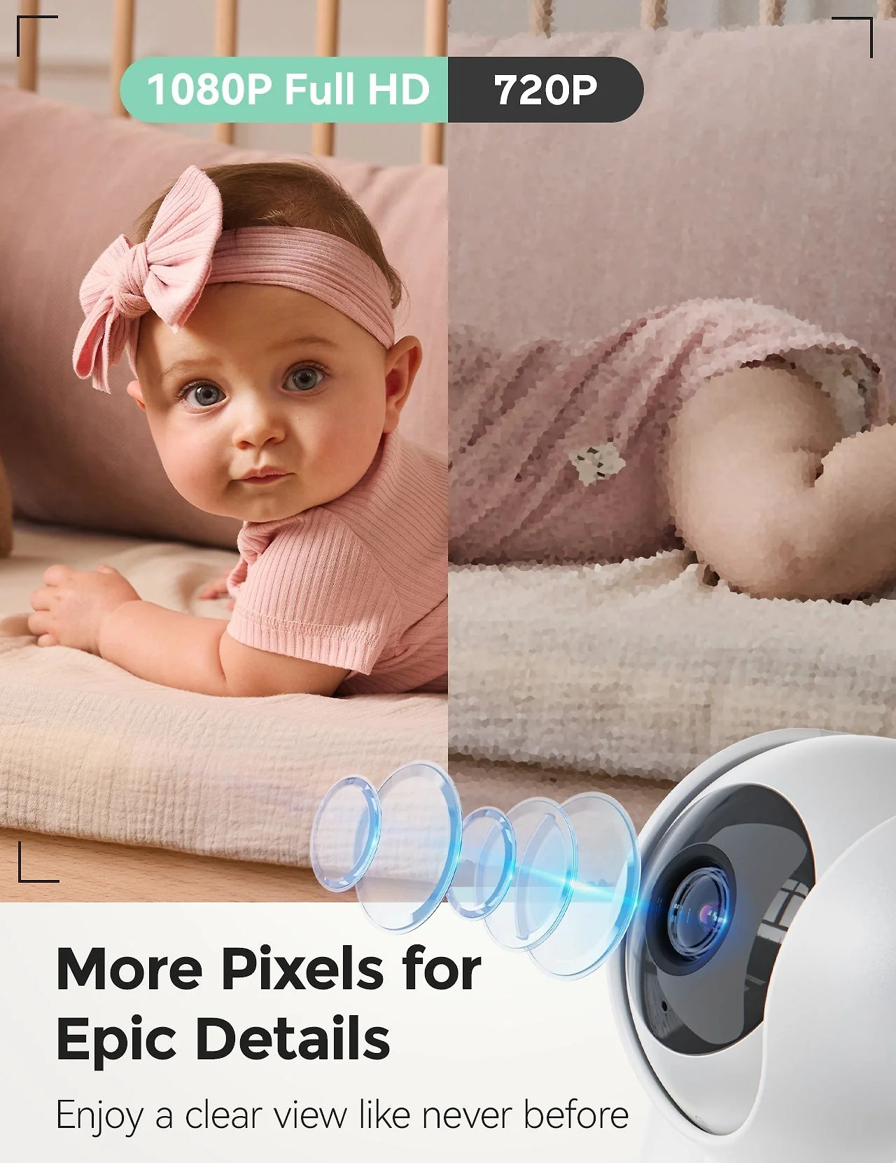 1080p Full HD Camera for Video Baby Monitor BM03