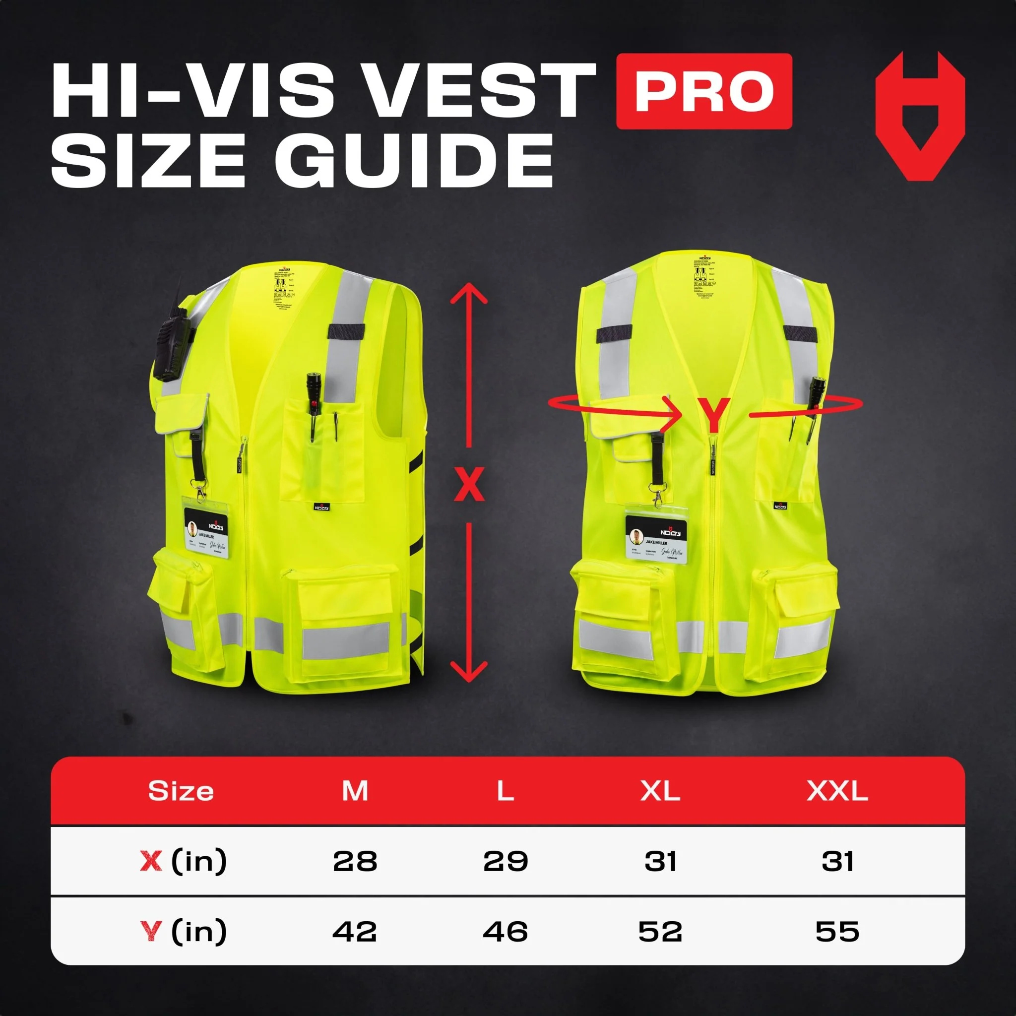 HiVis Vest Pro Functional Reflective Safety Vest