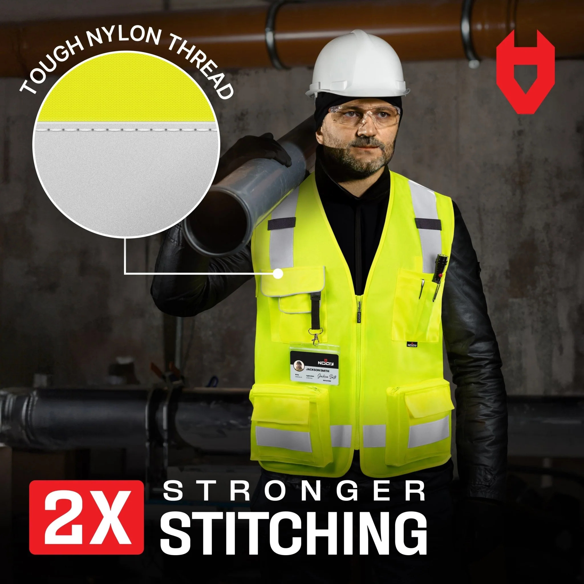 HiVis Vest Pro Functional Reflective Safety Vest