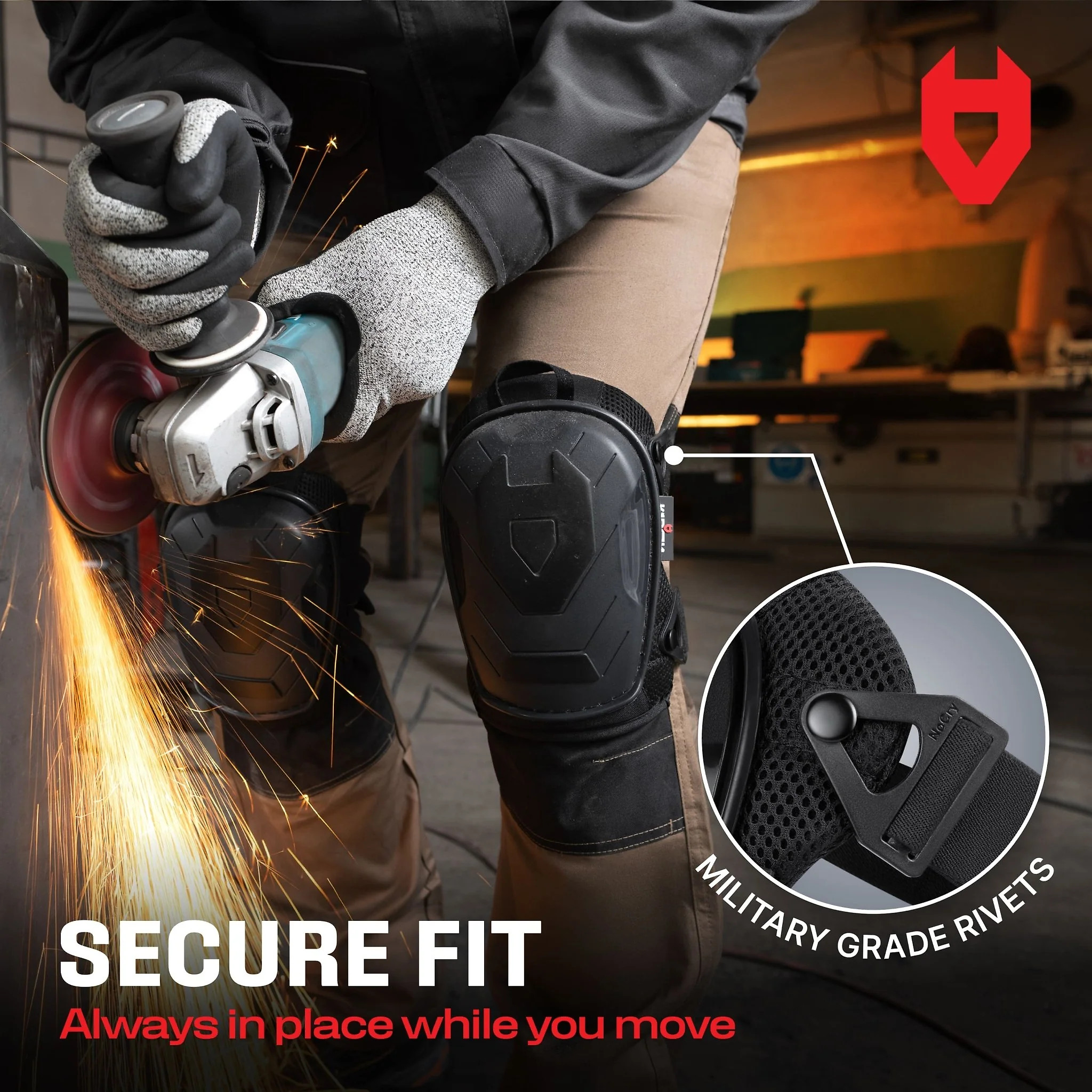 KneeGuard+ Anti-Slip Gel Knee Pads – 20 PACK