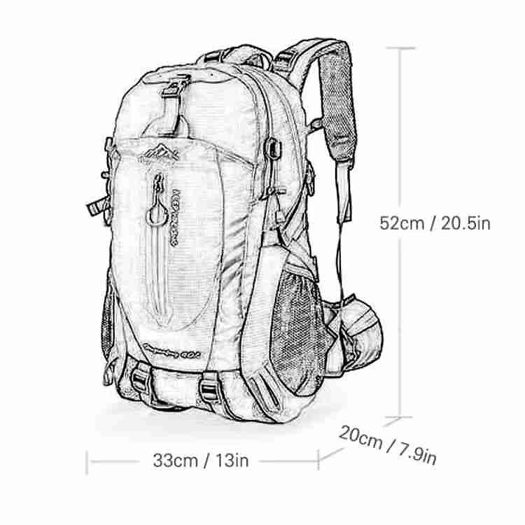 Adventure Gear | 40L Waterproof Hiking Backpack with Lightweight Design | Durable & Spacious for Outdoor Adventures