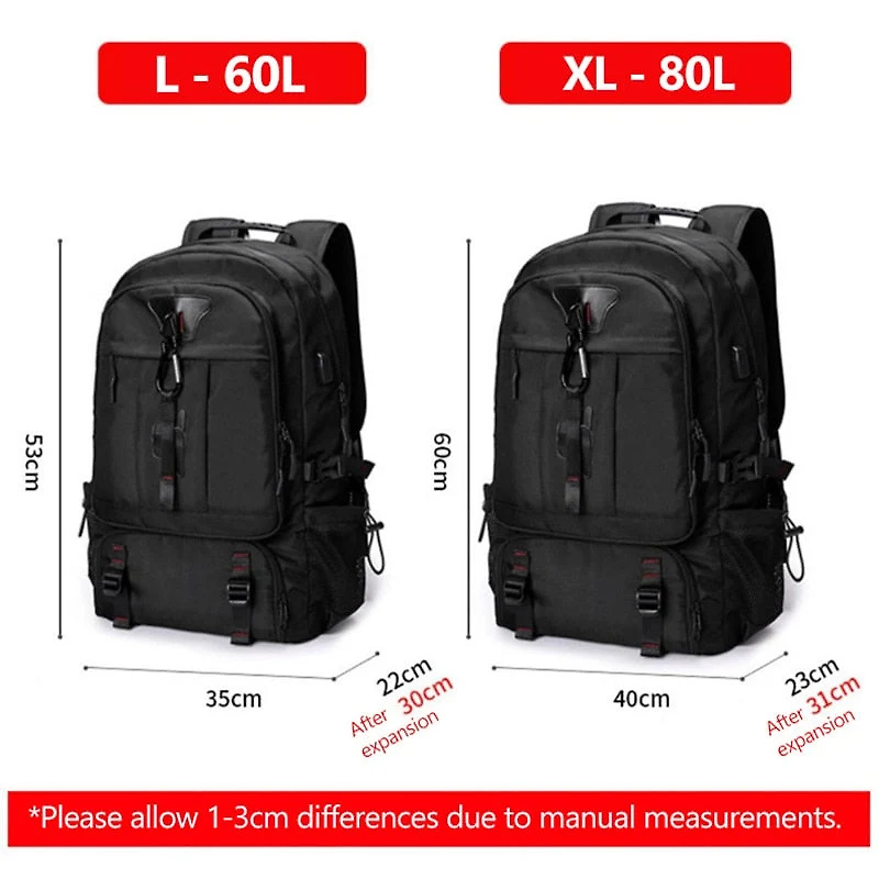 Adventure Gear | Large Capacity Travel Backpack with Water-Resistant Design | Versatile Companion for Outdoor Activities