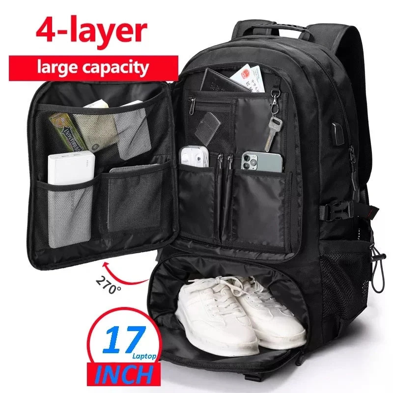 Adventure Gear | Large Capacity Travel Backpack with Water-Resistant Design | Versatile Companion for Outdoor Activities