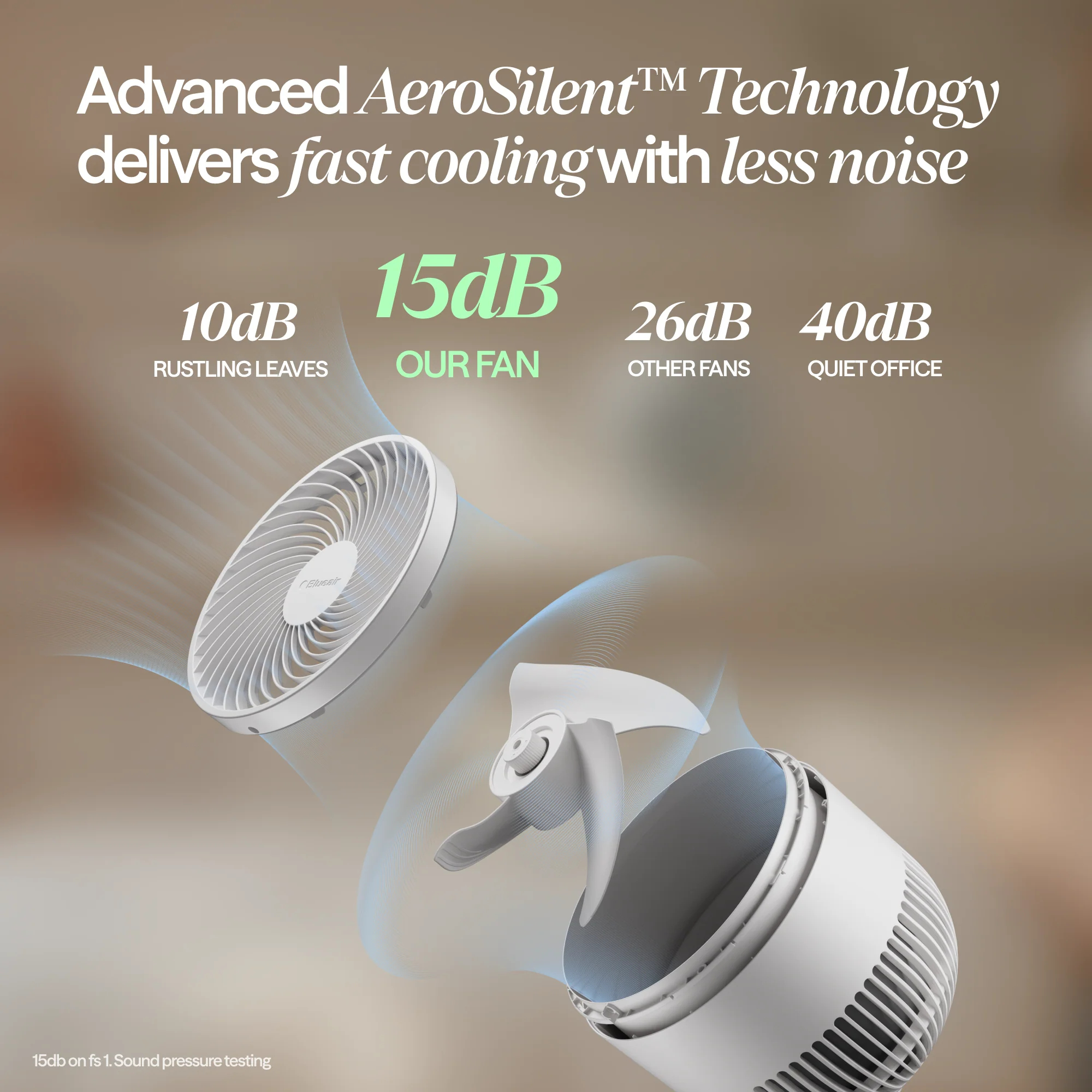 CoolDrift™ Air Circulator Fan – Cloud linen