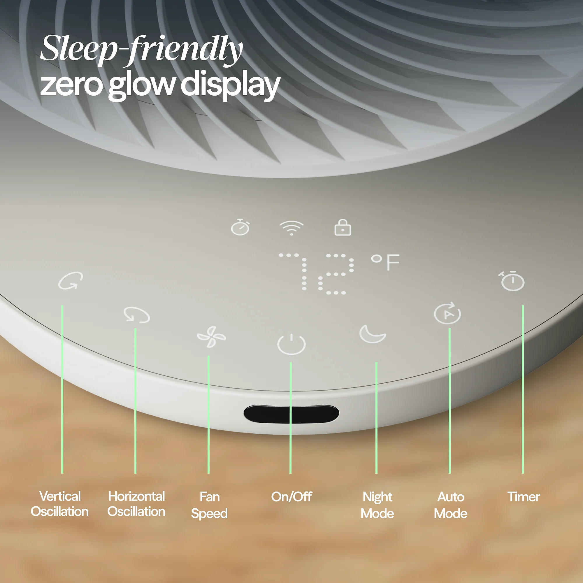 CoolDrift™ Air Circulator Fan – Cloud linen