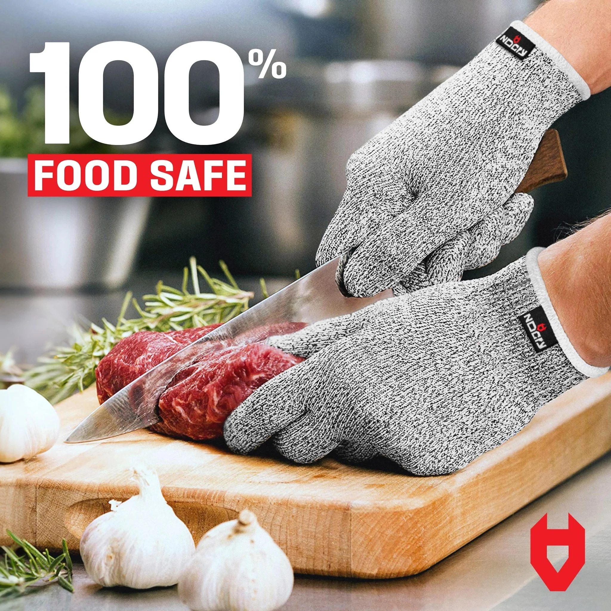 CutGuard+ Enhanced Grip Cut Resistant Gloves – 60 PACK