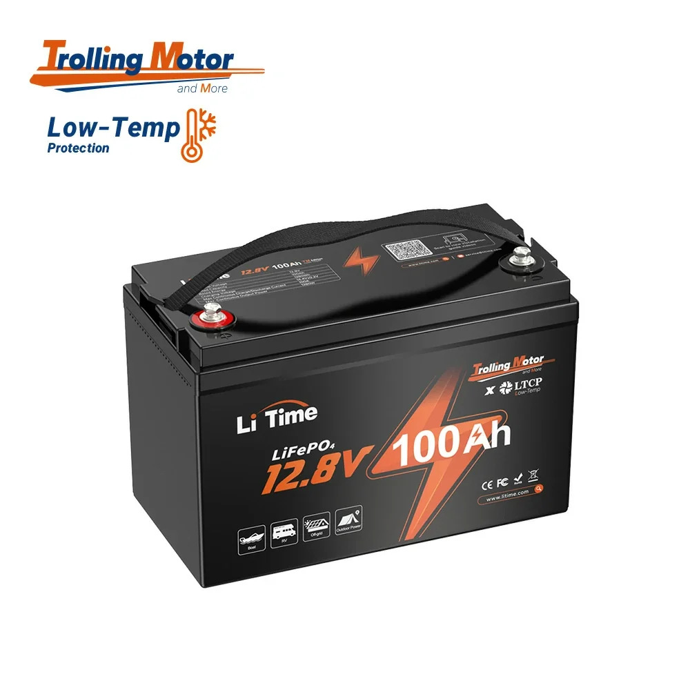 LiTime 12V 100Ah TM Lithium Deep Cycle Trolling Motor Battery