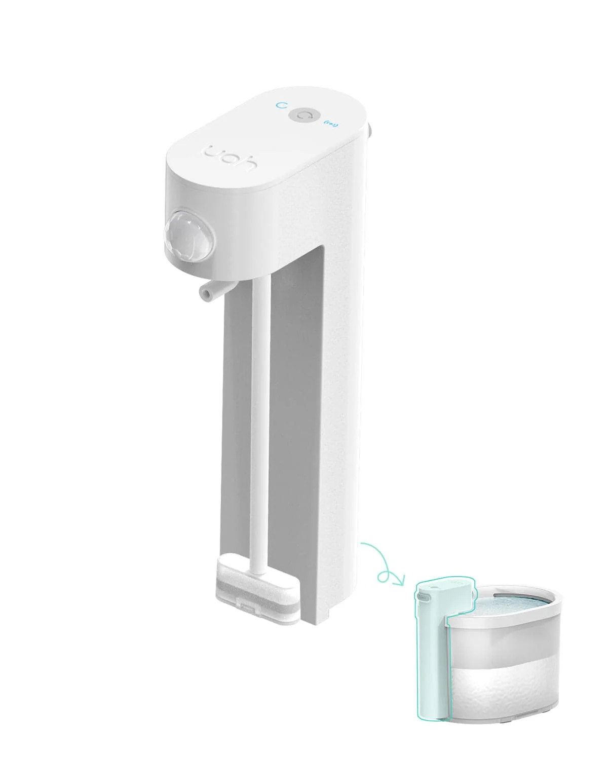 UAHPET 2 packs ZERO Cat Water Fountain with Filters