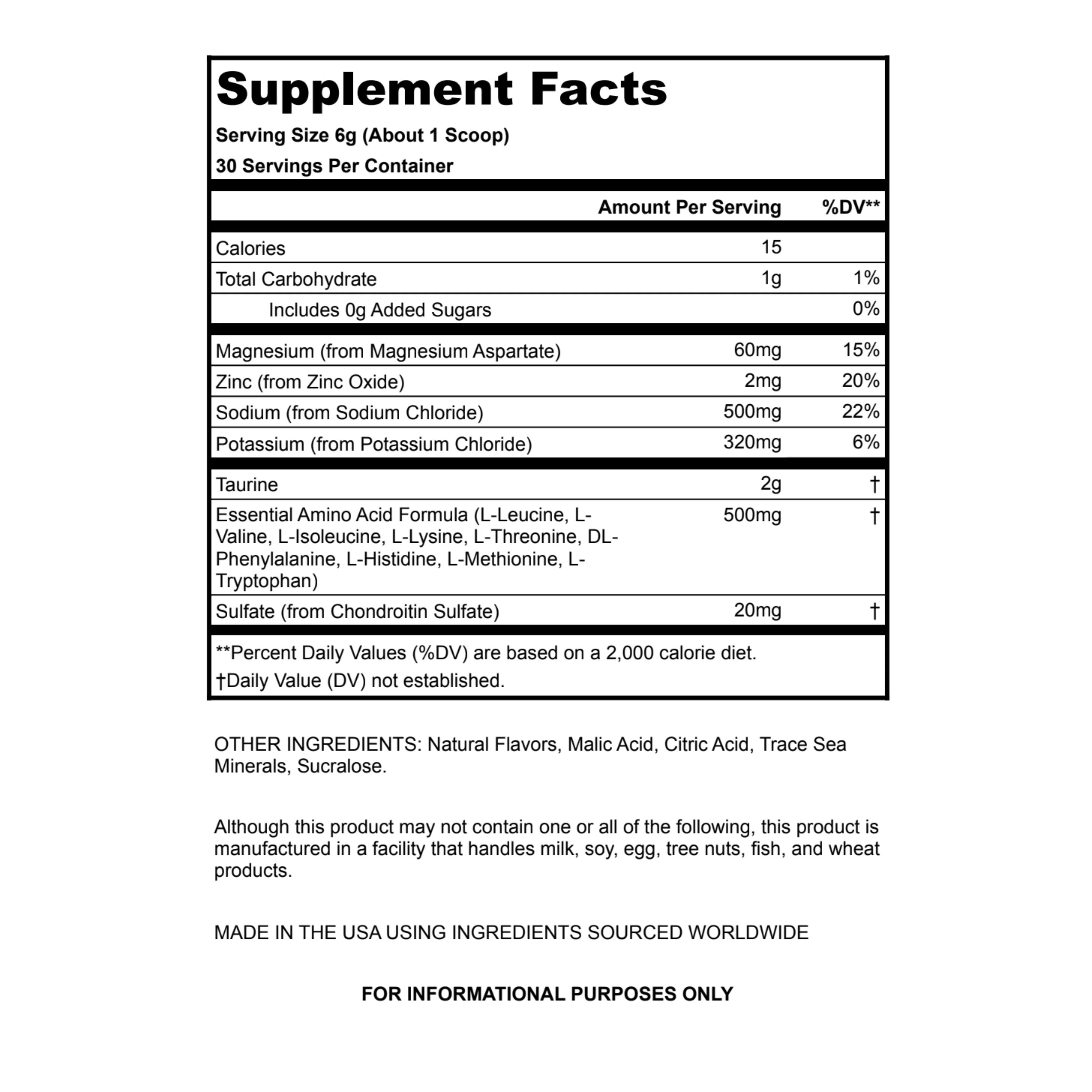 Hydration – Electrolytes + EAAs V2