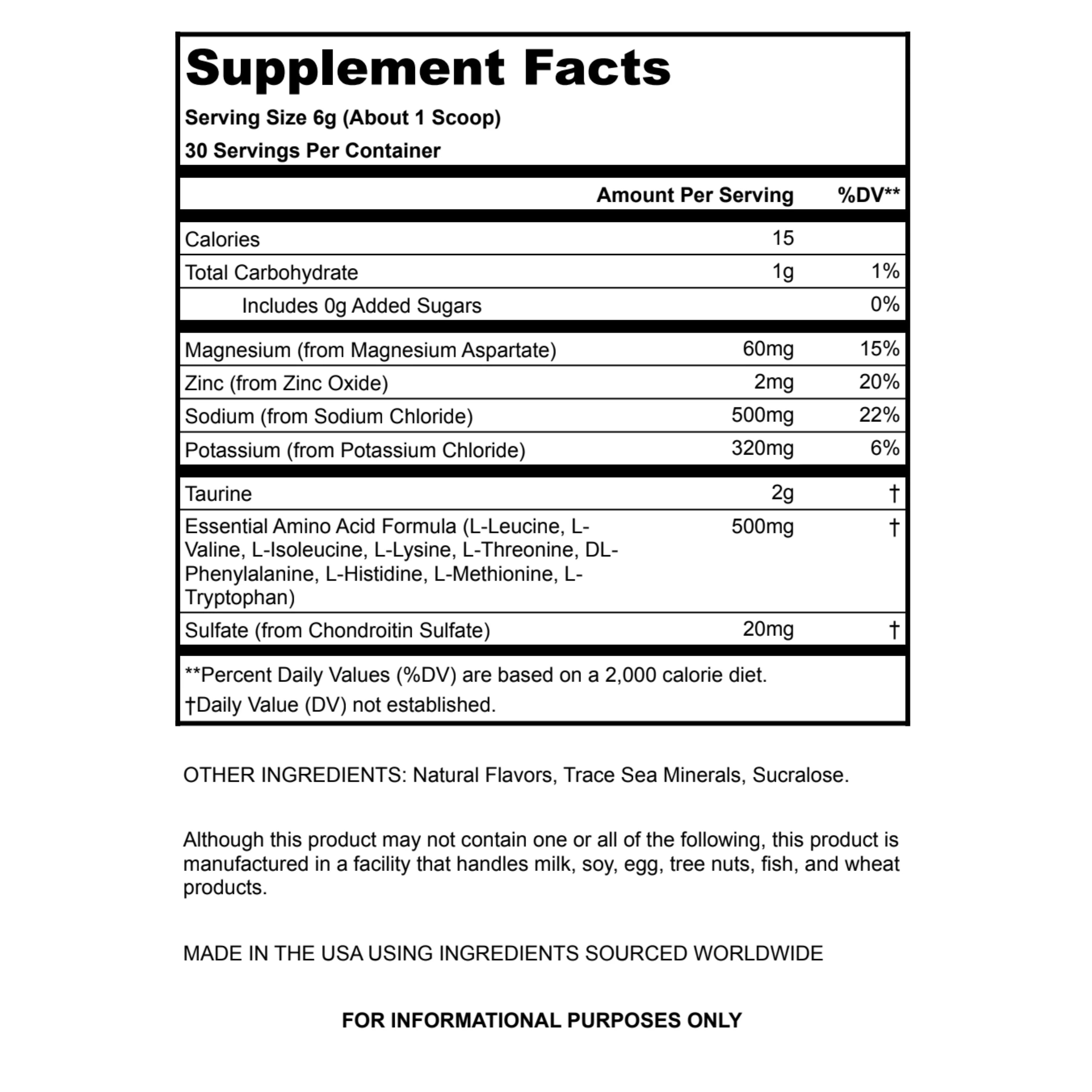 Hydration – Electrolytes + EAAs V2