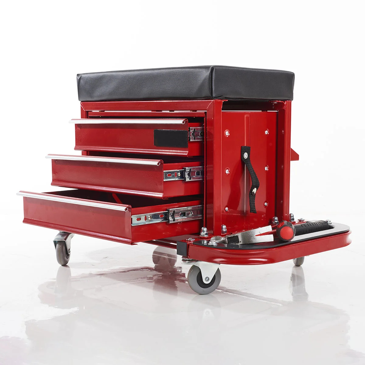 Rolling Toolbox Stool by Sharper Image
