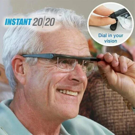 Adjustable Focus Glasses for Near and Far Vision
