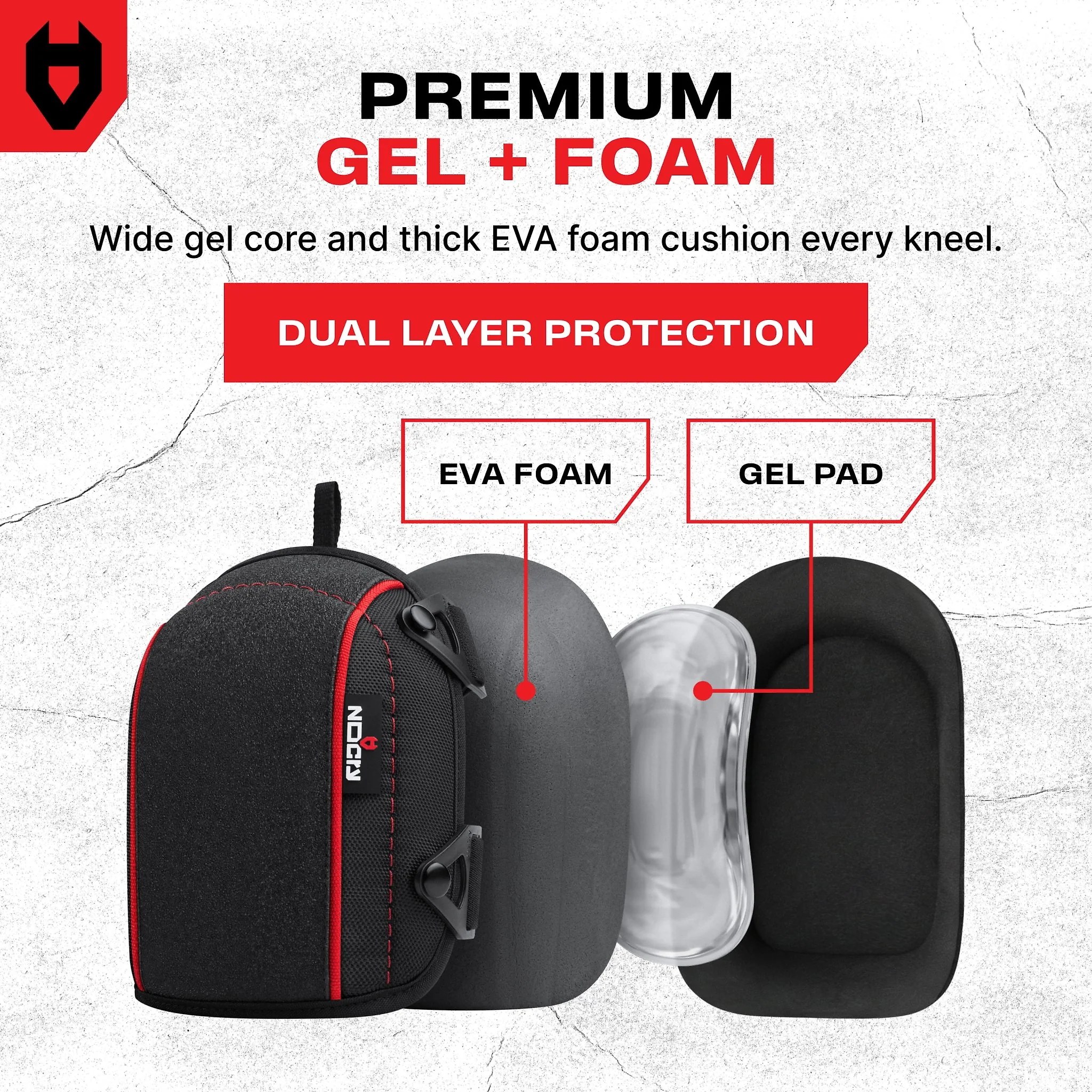 LightGuard Pro Anti-Slip Flooring Gel Knee Pads