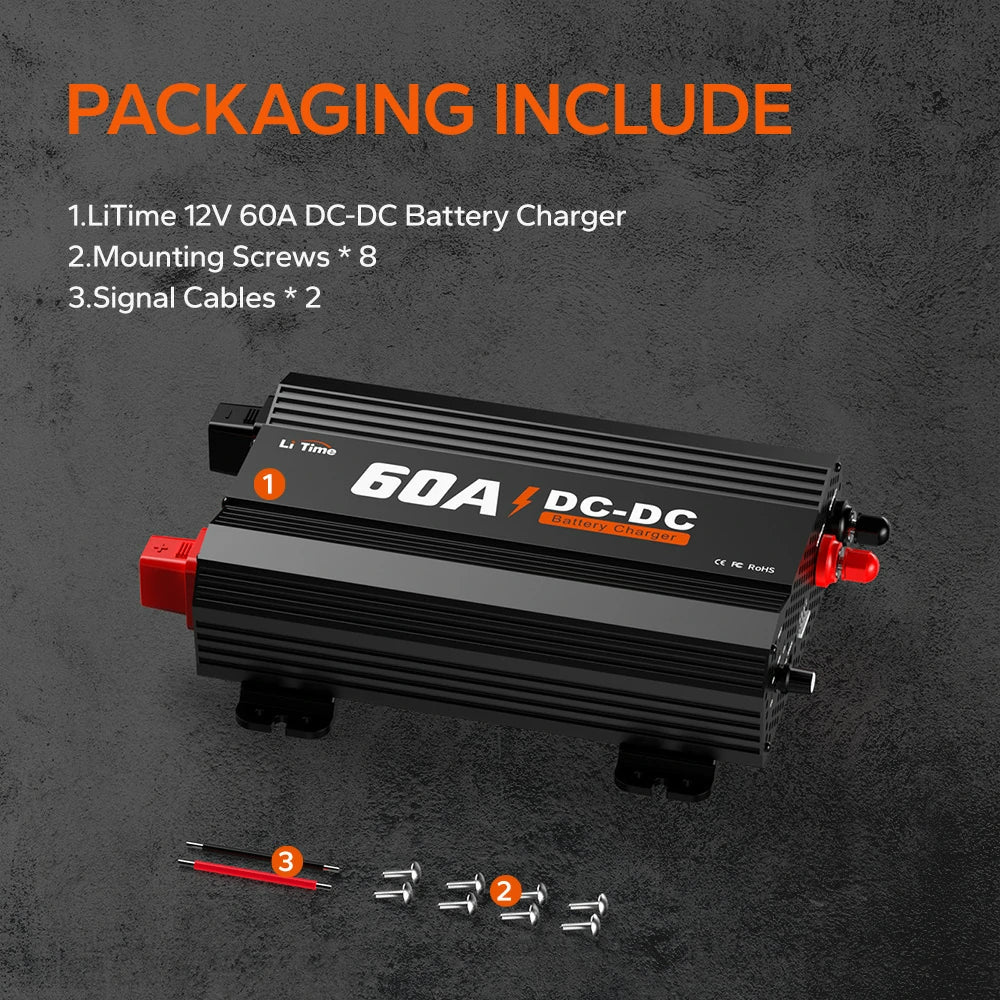 LiTime 12V 60A DC to DC Battery Charger
