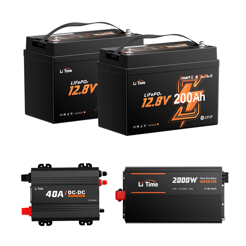 LiTime 12V 200Ah Xtra Mini Group 31 Bluetooth Lithium Battery for Truck
