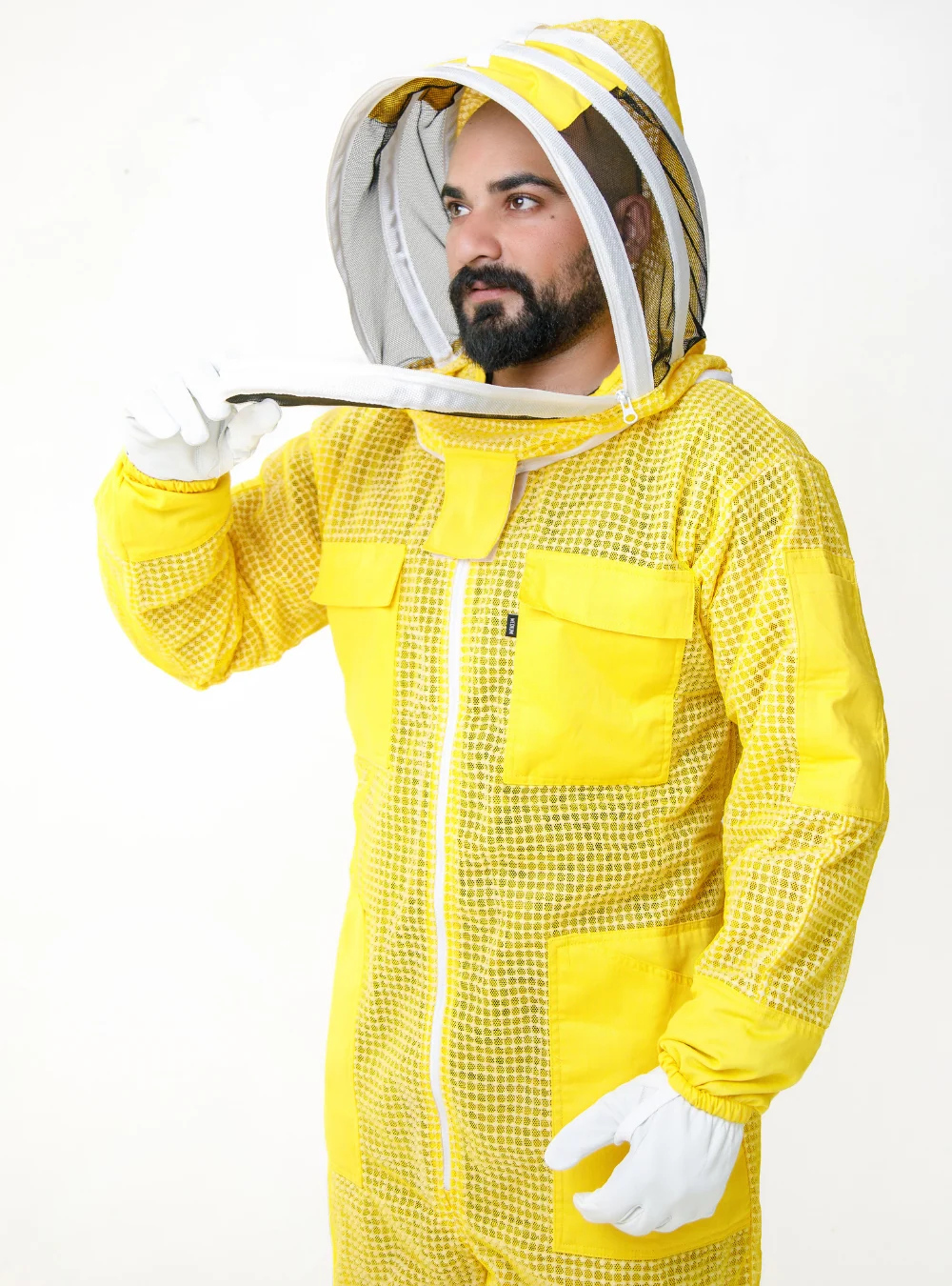 FullGuard Yellow Mesh Beekeeper Suit