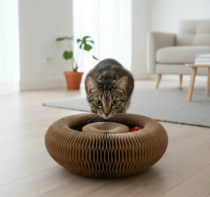 Cat Toy with Scratching Pad