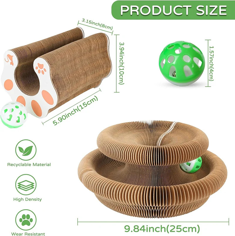 Cat Toy with Scratching Pad