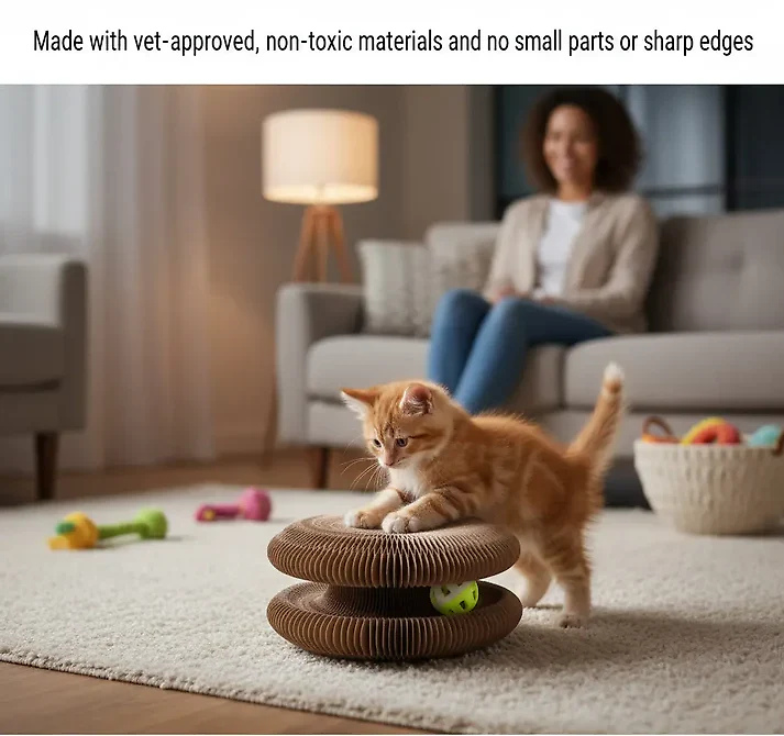 Cat Toy with Scratching Pad